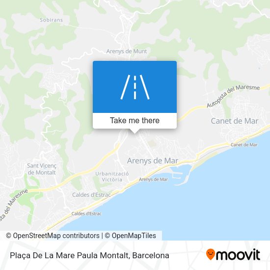 Plaça De La Mare Paula Montalt map