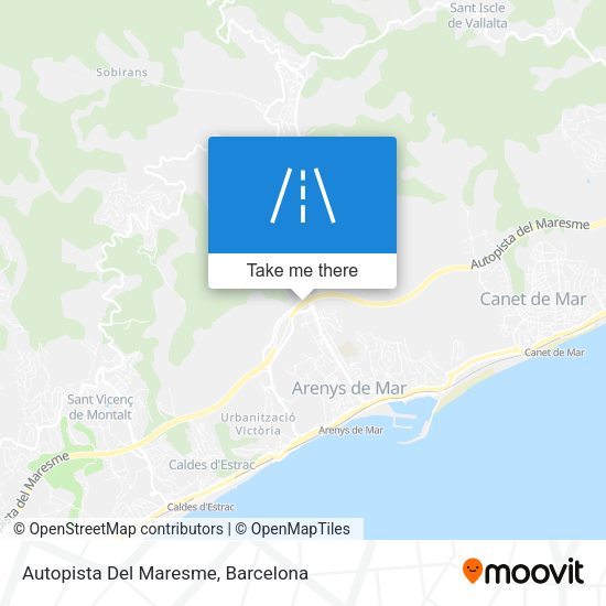 Autopista Del Maresme map