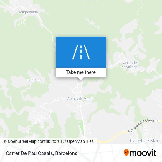 Carrer De Pau Casals map