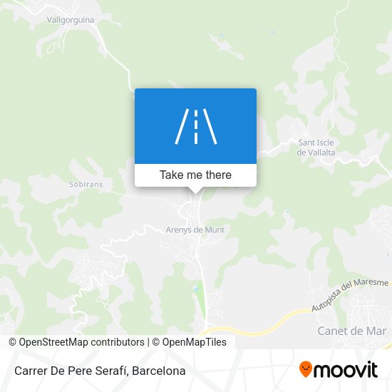 Carrer De Pere Serafí map