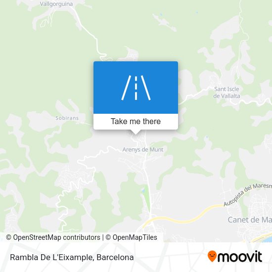 Rambla De L'Eixample map