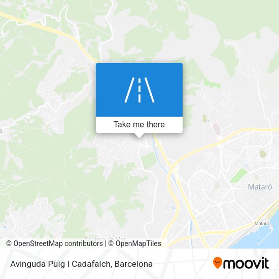 Avinguda Puig I Cadafalch map