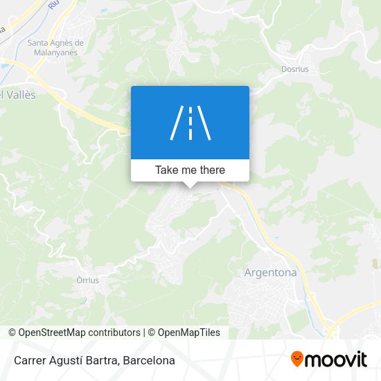Carrer Agustí Bartra map