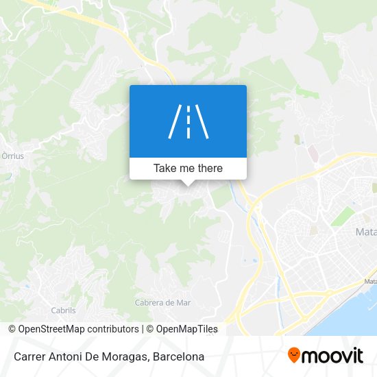 Carrer Antoni De Moragas map