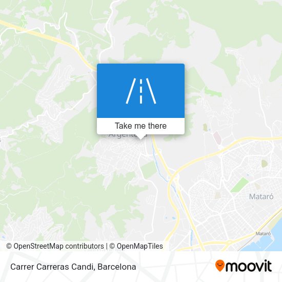 Carrer Carreras Candi map