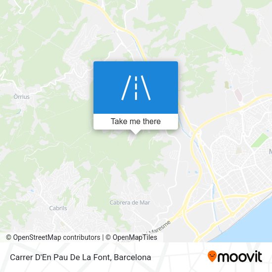 Carrer D'En Pau De La Font map