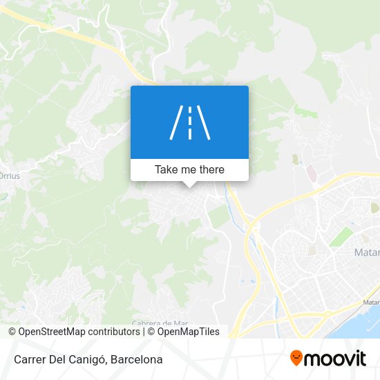 Carrer Del Canigó map