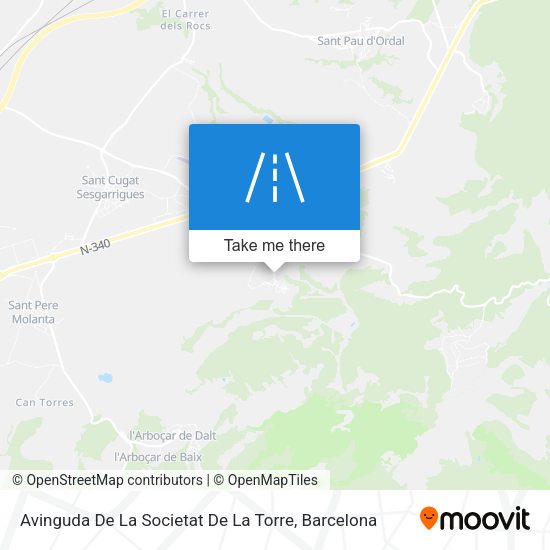 Avinguda De La Societat De La Torre map