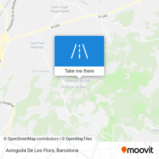 Avinguda De Les Flors map