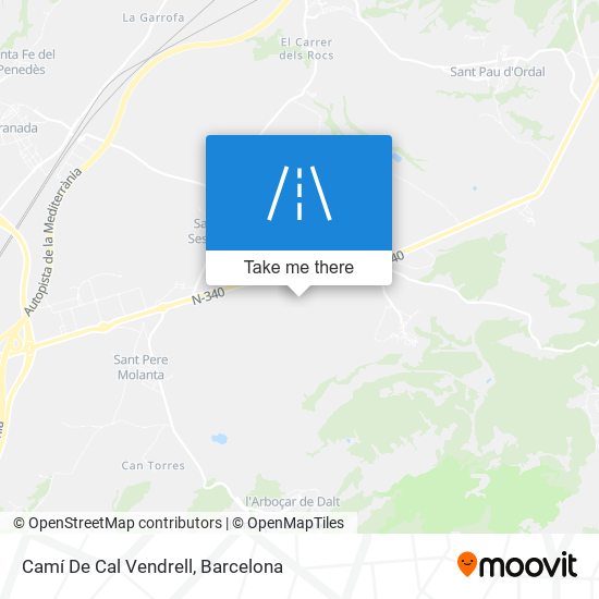 Camí De Cal Vendrell map