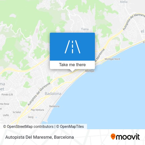 Autopista Del Maresme map