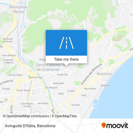 Avinguda D'Itàlia map