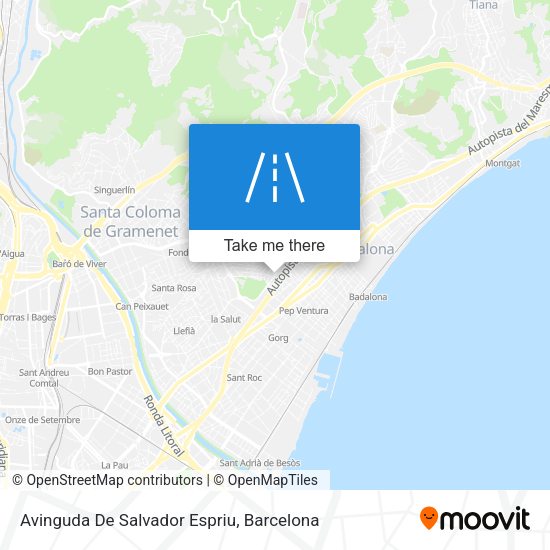 Avinguda De Salvador Espriu map