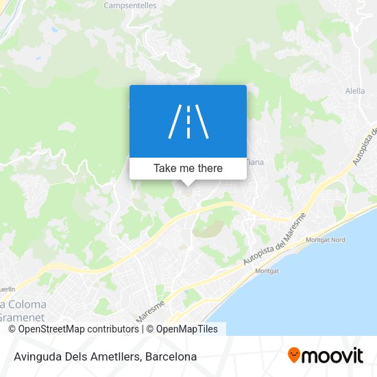 Avinguda Dels Ametllers map