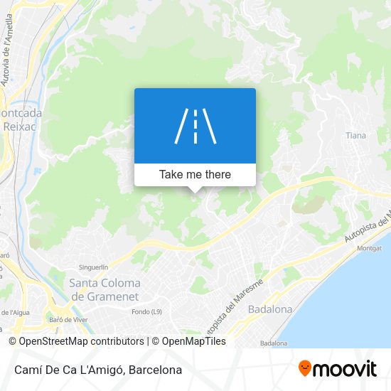 Camí De Ca L'Amigó map