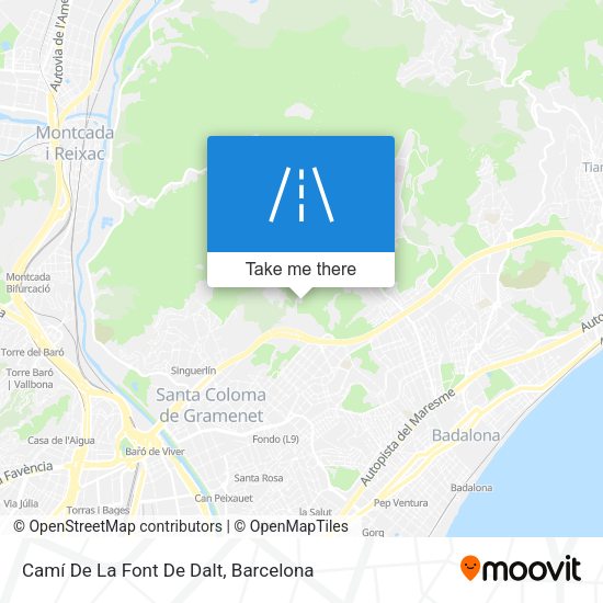 Camí De La Font De Dalt map