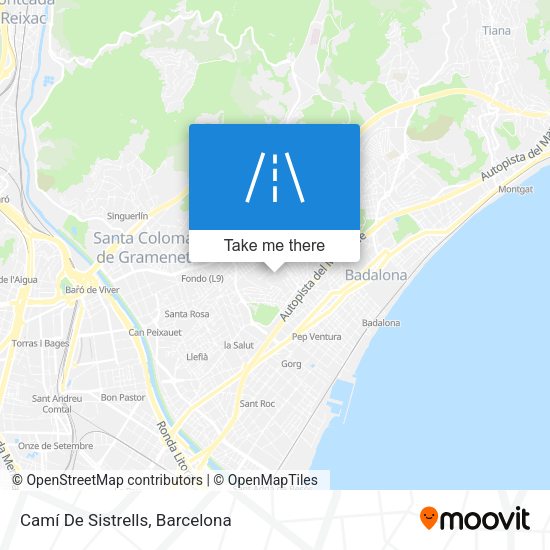 Camí De Sistrells map