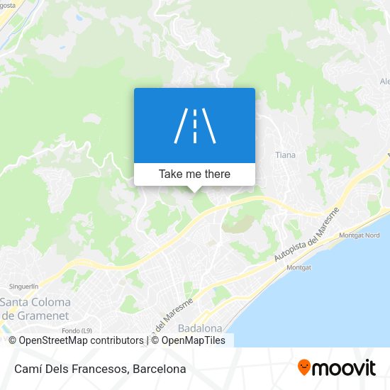 Camí Dels Francesos map