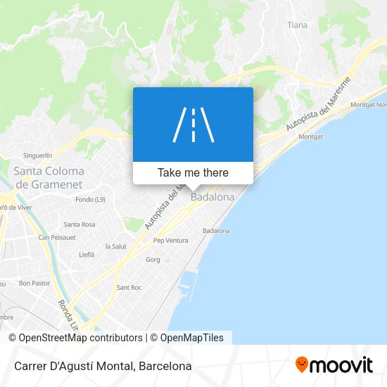 Carrer D'Agustí Montal map