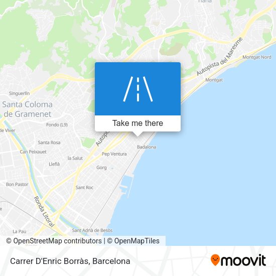 Carrer D'Enric Borràs map