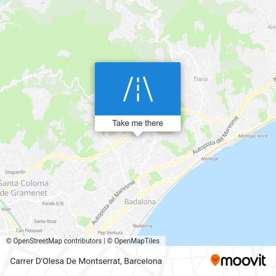 Carrer D'Olesa De Montserrat map