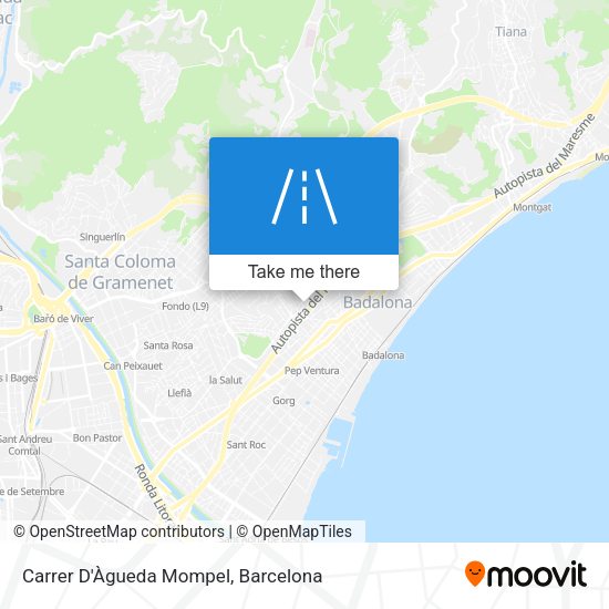 Carrer D'Àgueda Mompel map