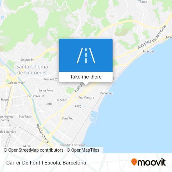Carrer De Font I Escolà map