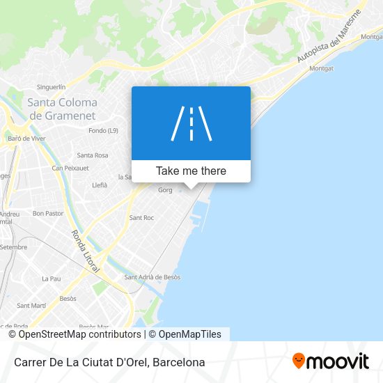 Carrer De La Ciutat D'Orel map