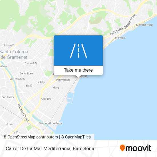 Carrer De La Mar Mediterrània map