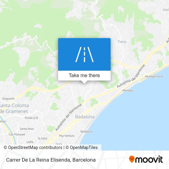 Carrer De La Reina Elisenda map