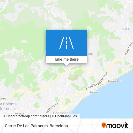 Carrer De Les Palmeres map
