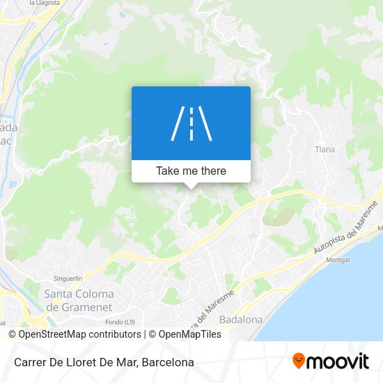 Carrer De Lloret De Mar map