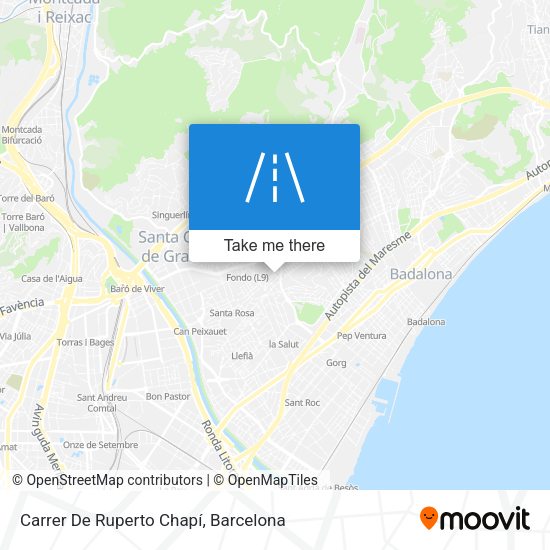 Carrer De Ruperto Chapí map