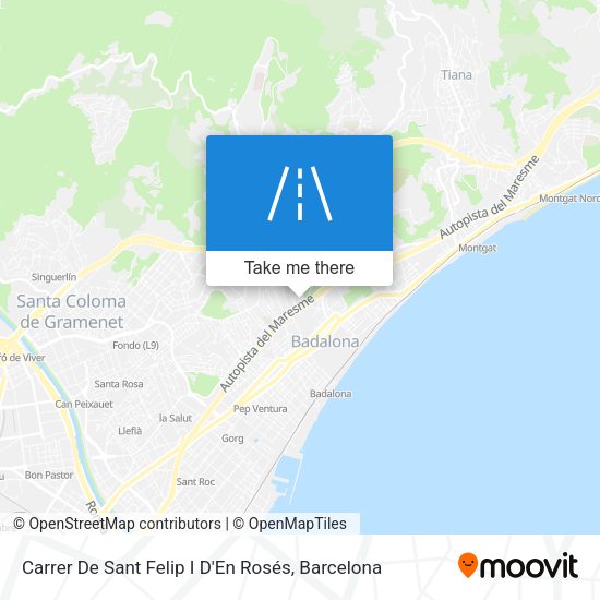 Carrer De Sant Felip I D'En Rosés map