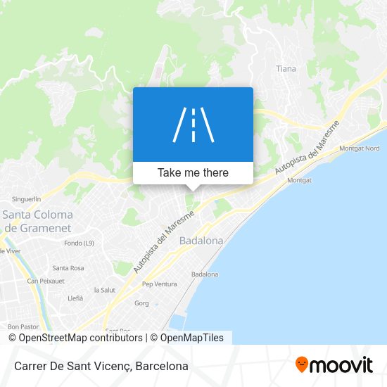Carrer De Sant Vicenç map