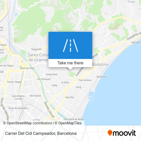 Carrer Del Cid Campeador map