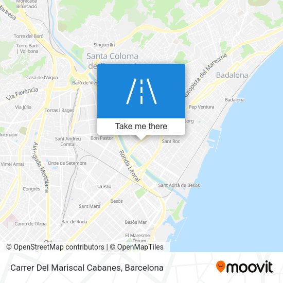 Carrer Del Mariscal Cabanes map