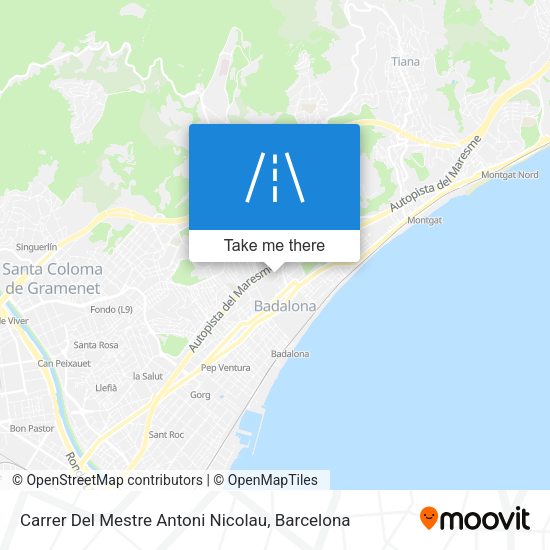 Carrer Del Mestre Antoni Nicolau map