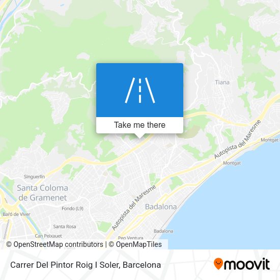 Carrer Del Pintor Roig I Soler map