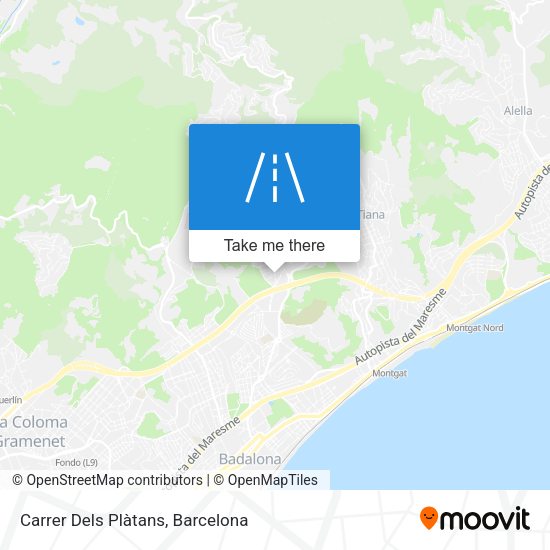 Carrer Dels Plàtans map