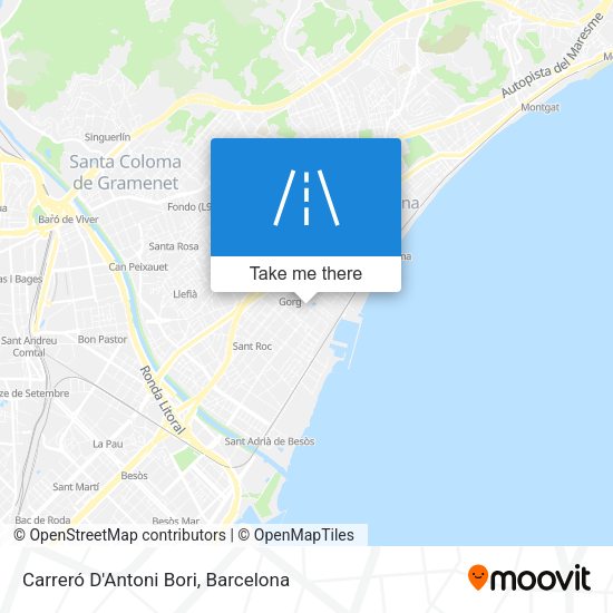Carreró D'Antoni Bori map