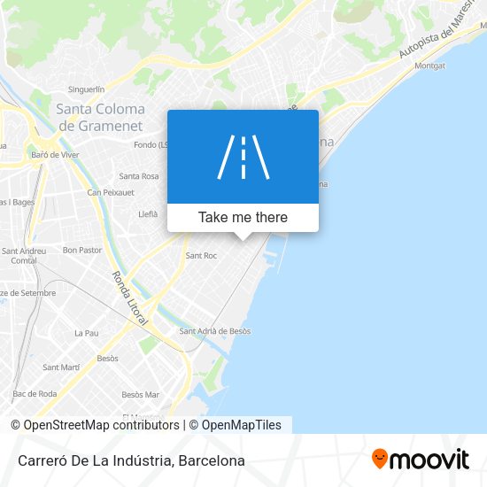 Carreró De La Indústria map