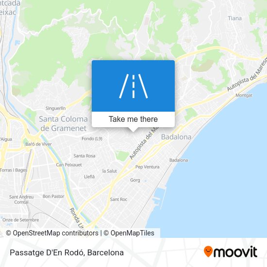 Passatge D'En Rodó map