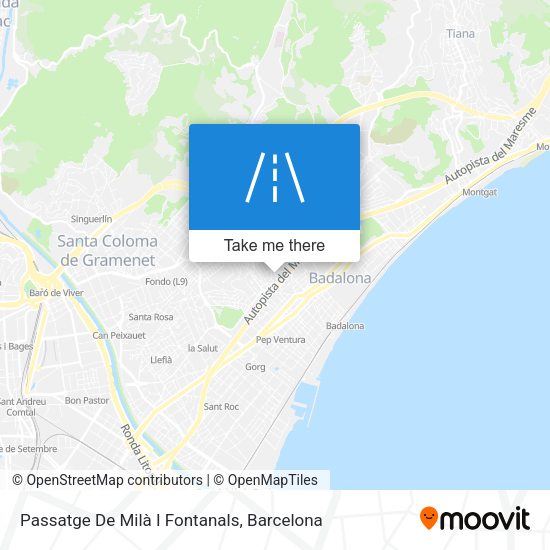 Passatge De Milà I Fontanals map