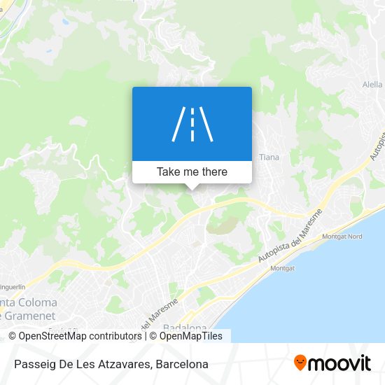 Passeig De Les Atzavares map