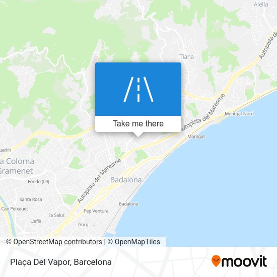 Plaça Del Vapor map