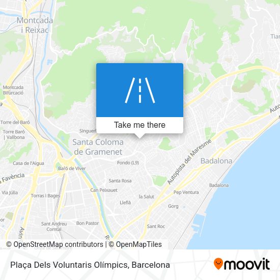 Plaça Dels Voluntaris Olímpics map