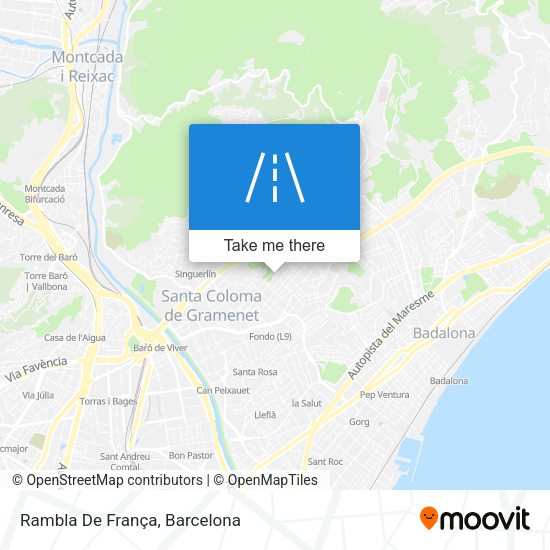Rambla De França map