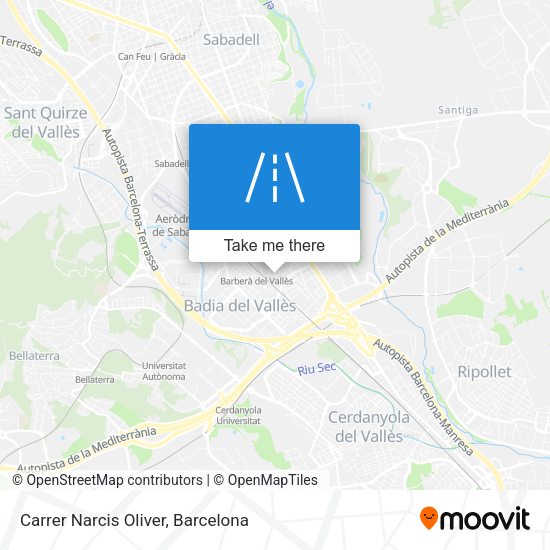 Carrer Narcis Oliver map
