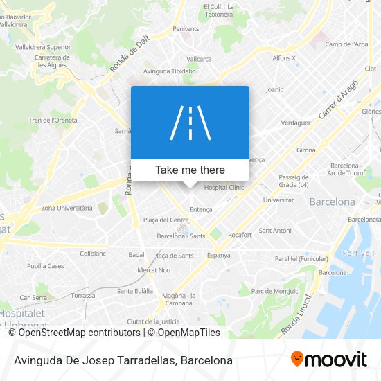 Avinguda De Josep Tarradellas map